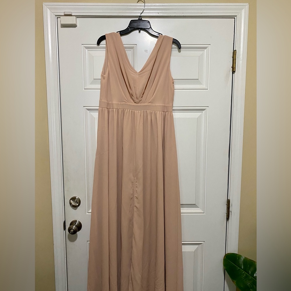 Lulus blush pink formal gown